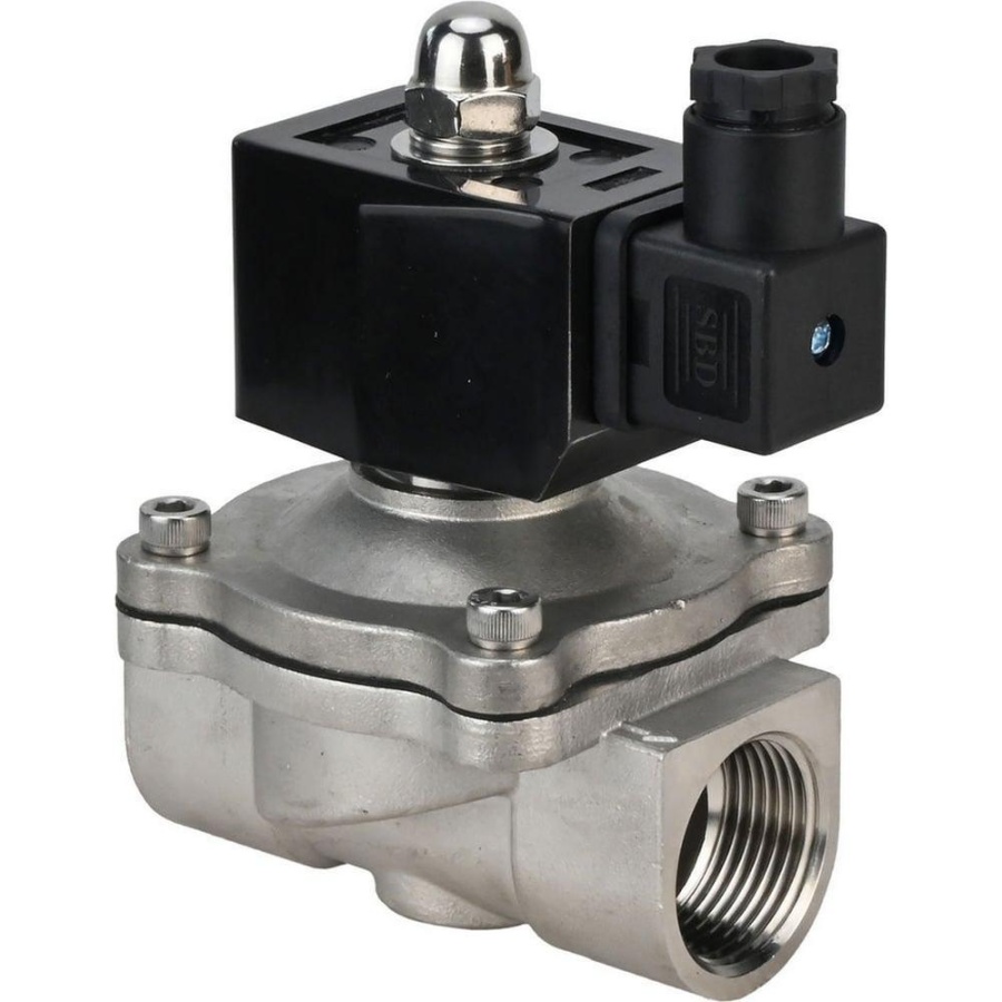 Клапан электромагнитный соленоидный двухходовой VS2W-25-NO-220V-SS304-EPDM